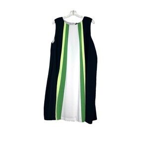 The Limited A-line Plus Size Sleeveless Mod‎ Colorblock Dress 2X Career Office